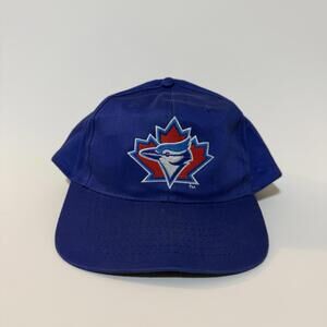 Vintage 90s Toronto Blue Jays Snapback Adult Blue Sz M Baseball Starter Men’s